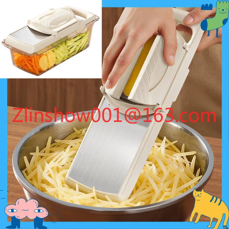 Silk wiper, potato shredder, multi-functional vegetable cutting, kitchen household radish shredded slices and wipes vegetables