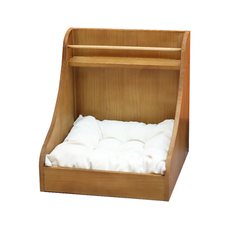 

Pet kennel, solid wood cat pet bed, dog bed, cat litter bed