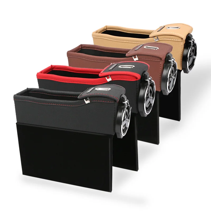 

Car Seat Gap Storage Box Multifunctional Gap Storage Box Car Built-in Storage Box Storage Bag Beverage Holder Auto Supplies