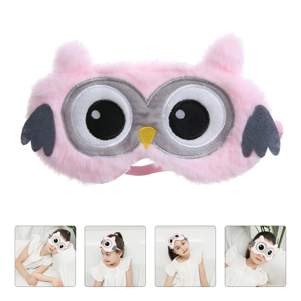 Sleeping Mask Plush Eye Cloth Blind Fold Blindfolds for Adults Adorable Eye-shade Man