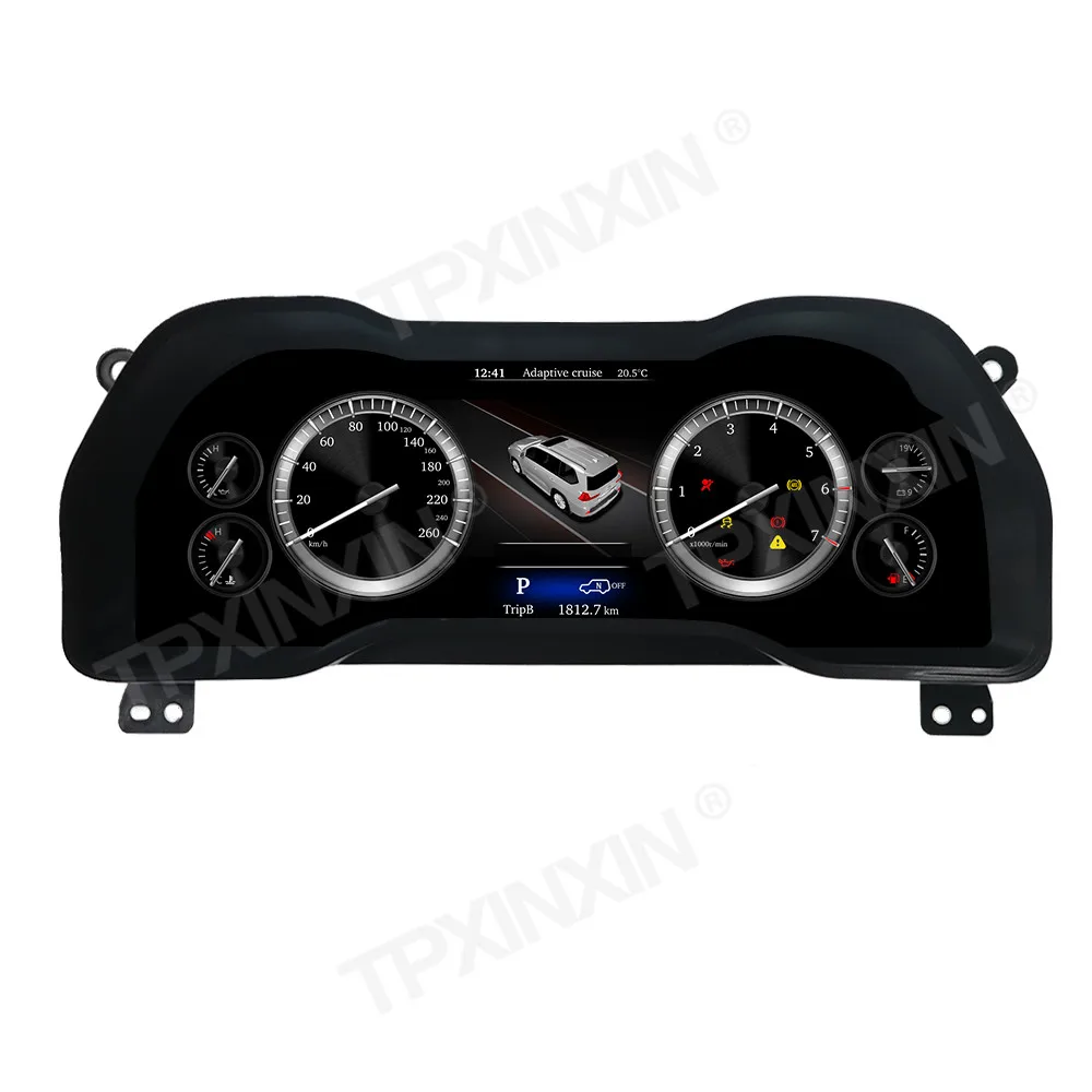 

12,3-дюймовый автомобильный ЖК-цифровой кластер для Toyota 4Runner 2014-2019, ЖК-панель, спидометр, экран, инструмент, умная цифровая приборная панель