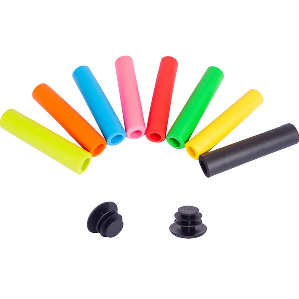 

1 Pair Of Bicycle Handle Bar MTB Soft Foam Silicone Sponge Handle Bar Grips Anti-skid Handlebar Cover Bike Bicycle-Accessories