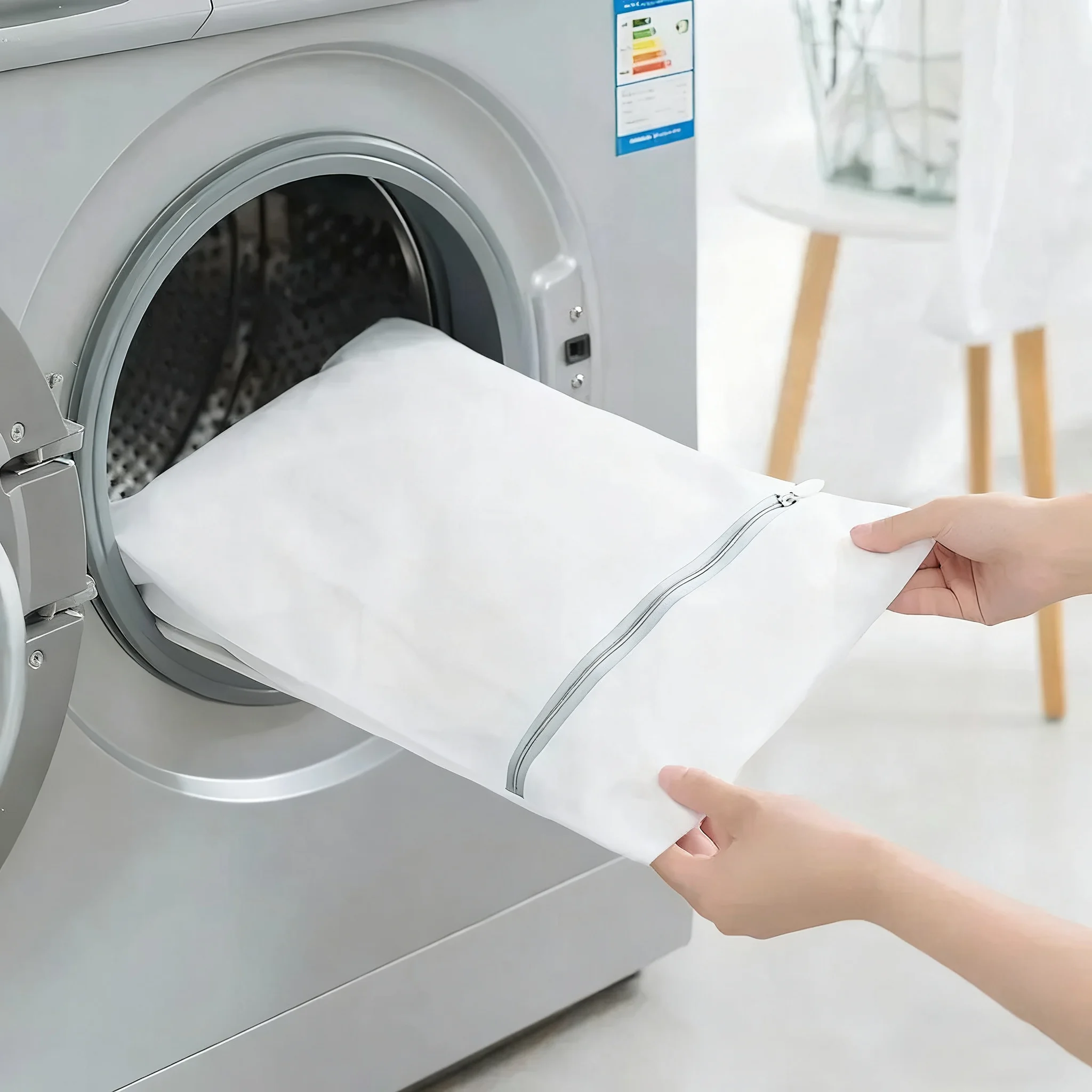 4/3 Pcs Mesh Laundry Bags Set Delicate Lingerie Wash Bags Anti-deformation Winding College Dormitory Dirty Clothes Storage Bags
