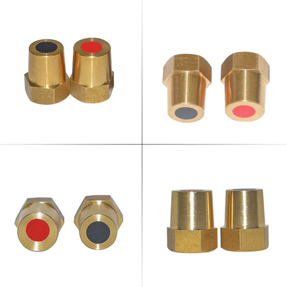 2Pcs Car Battery Terminal Connector Clamp M8 Brass Stud Wire Binding Post Thread Screw Power Supply Connector Terminal