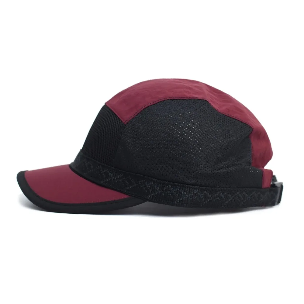 عارضة الرجعية شبكة قبعة بيسبول قصيرة حافة 5 لوحة الشمس قناع قبعة قابل للتعديل التجفيف السريع الأشعة فوق البنفسجية حماية قبعة للجنسين #3