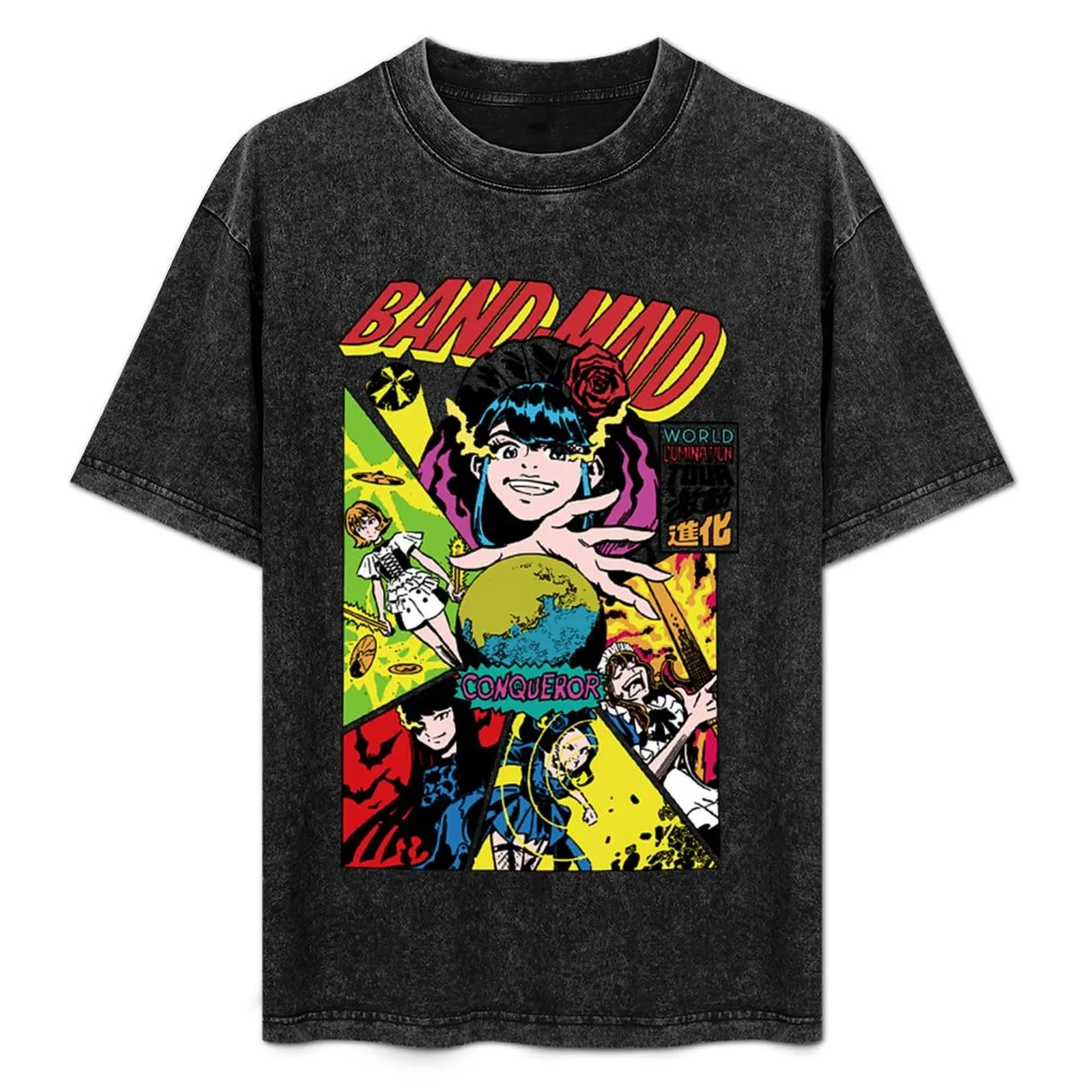 

Japanese Girl Band T-Shirt Casual Daily Wear Short Sleeve Top