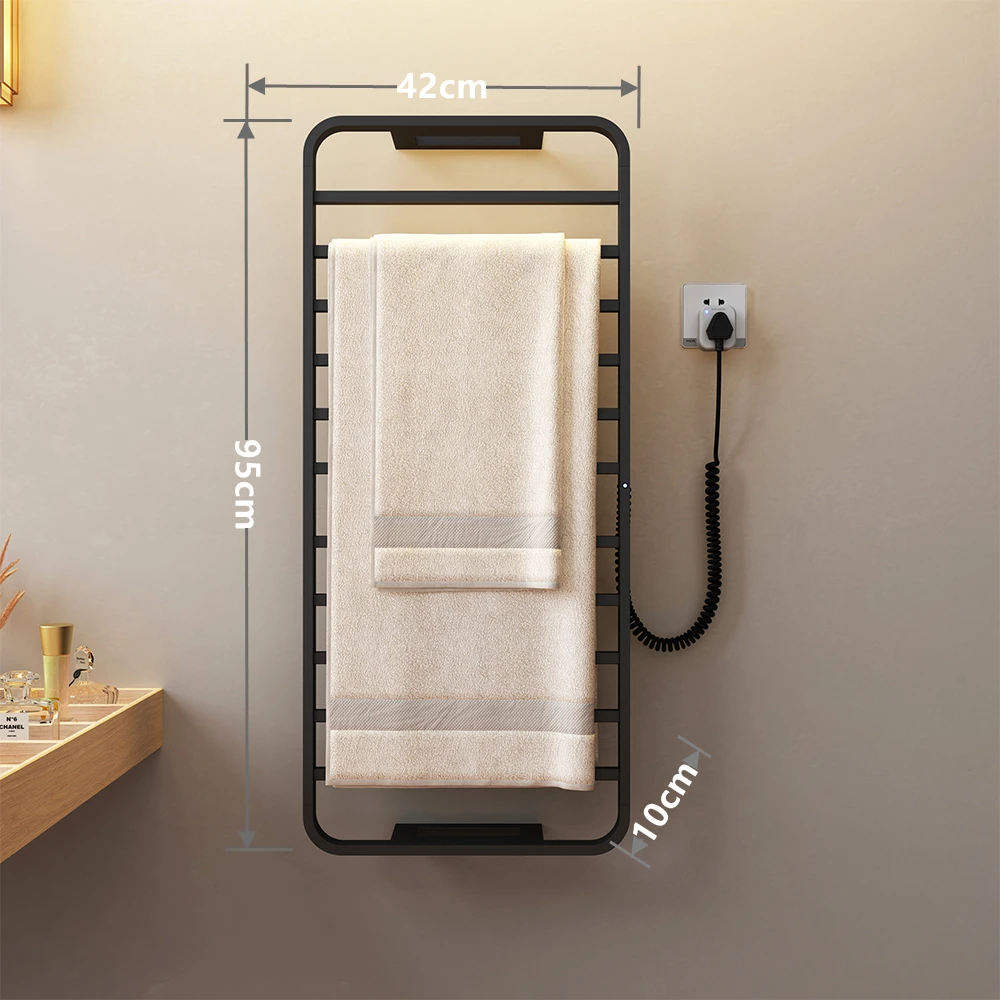 Bathroom fittings Electric heated towel rack, towel dryer, stainless steel towel rack.Sterilizing  Smart towel rack Towel Warmer