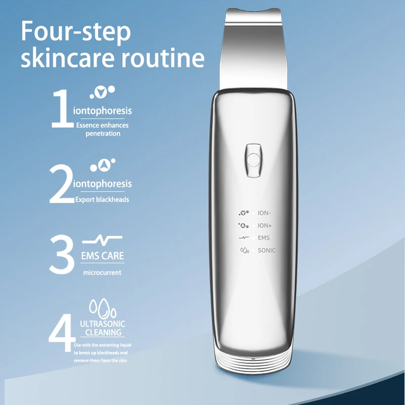 المكتبة الذكية أداة التجميل المنزلية السوداء مجرفة بالموجات فوق الصوتية تهتز سكين كهربائي لإزالة الرؤوس السوداء تطبيق العناية الشخصية #4