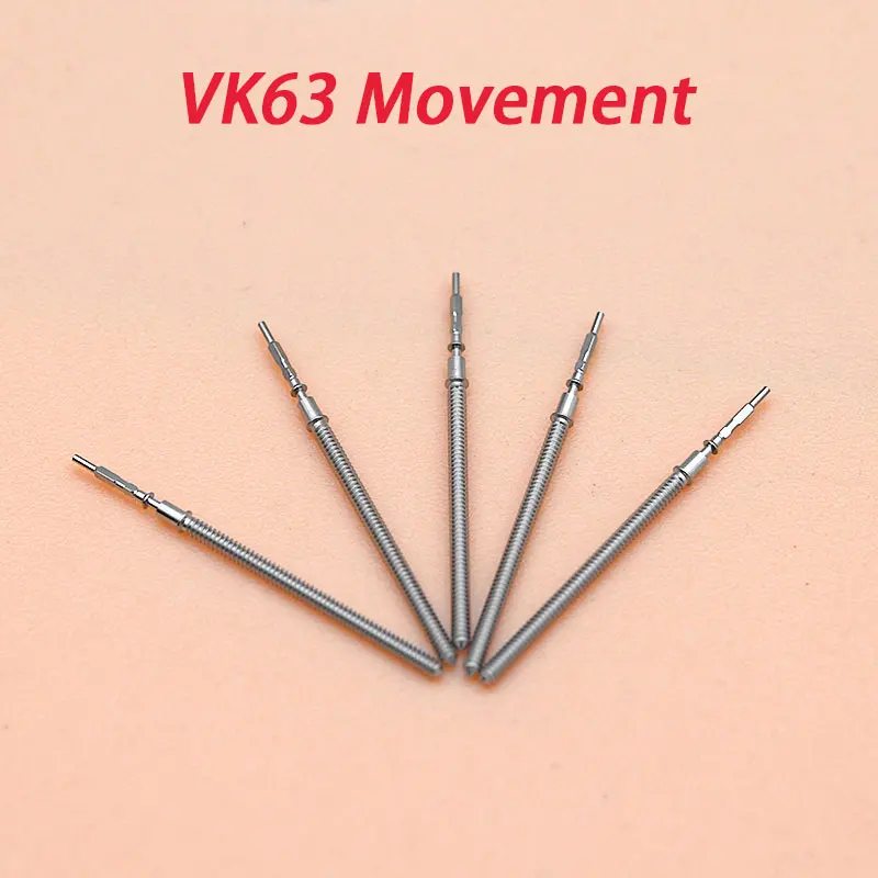 2/5 PCS VK63 Movement Winding Stem Replace Spare Parts Fit VK63 VK64 VK67 VK68 VK61 VD53 VD57 Watch Movement Repair Accessories