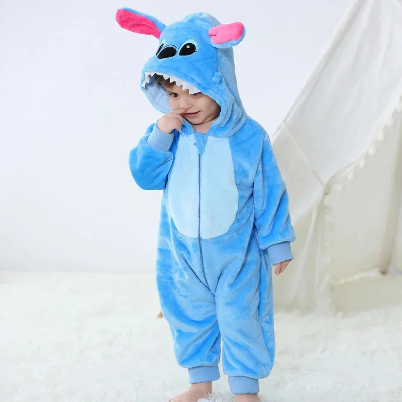 Kigurumi ponto dinossauro pijamas bebê unicórnio onesies recém-nascido animal macacão meninas meninos anime cosplay traje para festa de natal