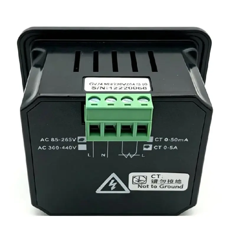 Stock Quantity220V Measurement AC Voltage Frequency Current Accumulated Runtime Fit 5A Transformer