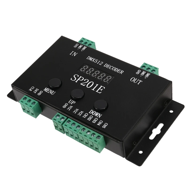 SP201E DMX512 WS2812B WS2811 DMX To SPI Controller Decoder,Support Multiple Ics