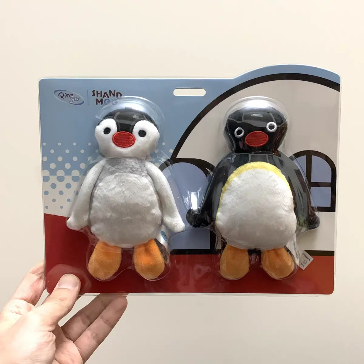 2 Stuks Pingu Pinga Pinguïn Pluche Sleutelhangers Zachte Platte Koppels Gift Valentijnsdag Speelgoed Ornament Knuffels Voor Vriendin