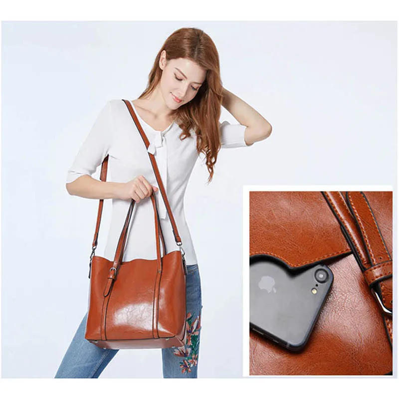 Unisex couro artificial bolsa de ombro, grande capacidade, mensageiro, crossbody, carta, Shopper, Tote, bolsa feminina, retro