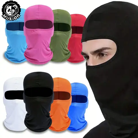 Cagoule complète anti-poussière Musion en soie glacée pour moteur de cyclisme, cagoule de pêche en plein air