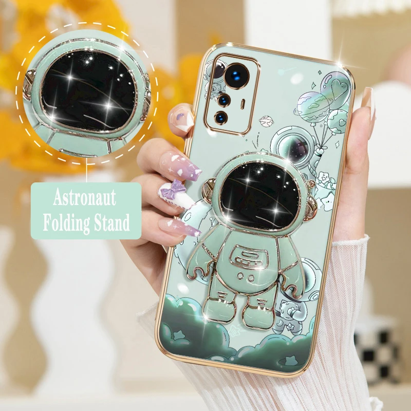 Quicksand Balloon Astronaut Phone Holder Case For Xiaomi Redmi Note 12S Shatterproof Camera Protection Redmi Note 12S Back Cover