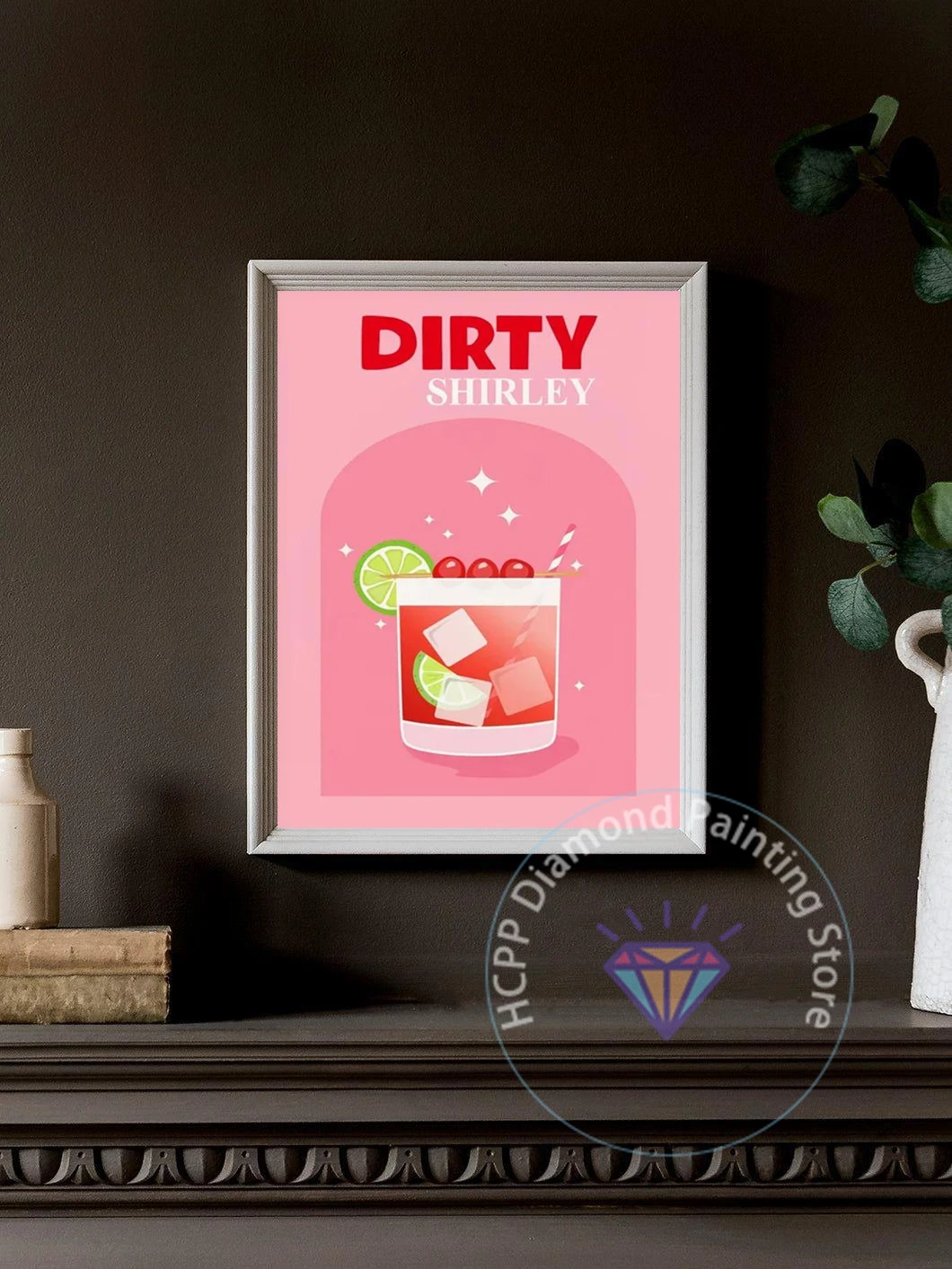 Cupid Arrow Manhattan Bloody Mary Cocktail Diamond Painting Kit 5D DIY Diamond Handmade Art Advanced Gift Crafts Home Decoration