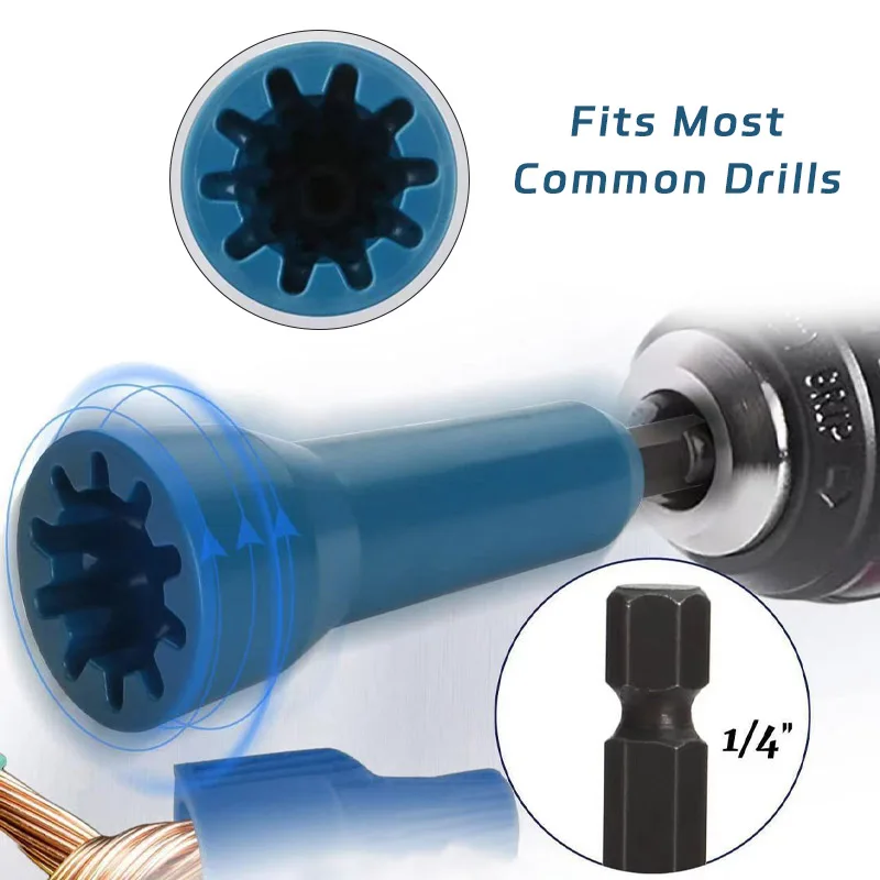 Electric Wire Twisting Power Professional Electrician Accessories Hand Tools Electric Wire Swivel Winding Connector Crimping