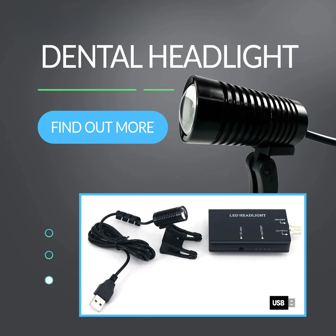 Dentals Headlight 5W Belt Clip Type Headlamp For Dentals Loupes Lab Medical Magnifier Magnification Binocular