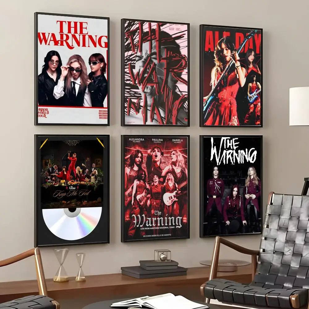 The W-Warning band Painting Calligraphy Cotton Canvas Wall Art Poster High Quality Decor Painting for Living Room Home Decor