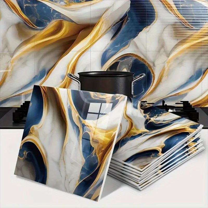 

10 шт. 30x30 см мраморные обои водостойкие маслостойкие термостойкие самоклеящиеся для кухни, гостиной, домашний декор