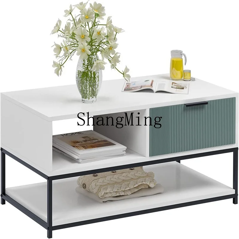 

ZYY living room TV tea table modern simple living room coffee seat small apartment storage simple coffee table