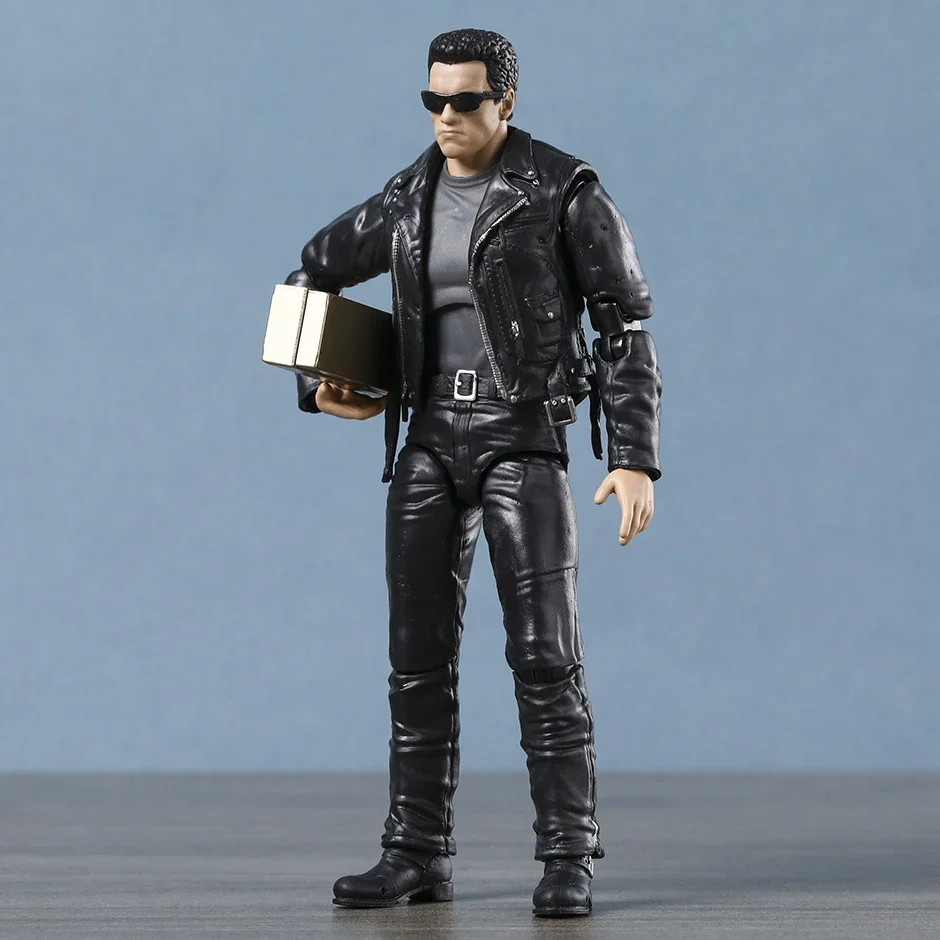 MAFEX No.199 Terminator 2 T-800 PVC Action Figure Collection Model Toy Xmas Gift