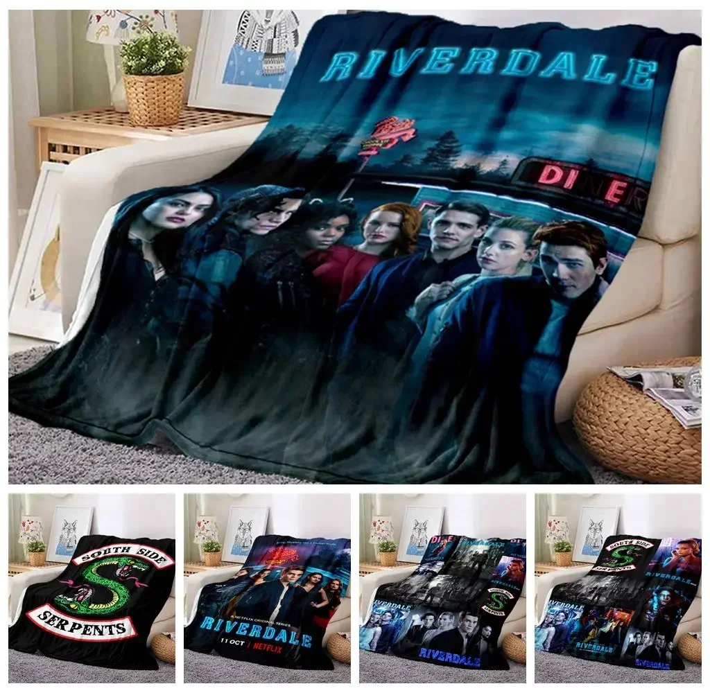 Drama The Riverdale-manta suave con estampado de dibujos animados, colcha, sofá, regalo