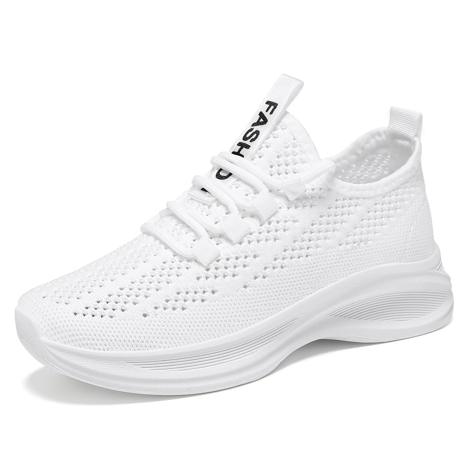 Shoes Women's 2026 Spring Fashion Single Shoes Flying Woven Mesh Shoes Breathable Soft Sole Running Shoes Casual Shoes Sneakers