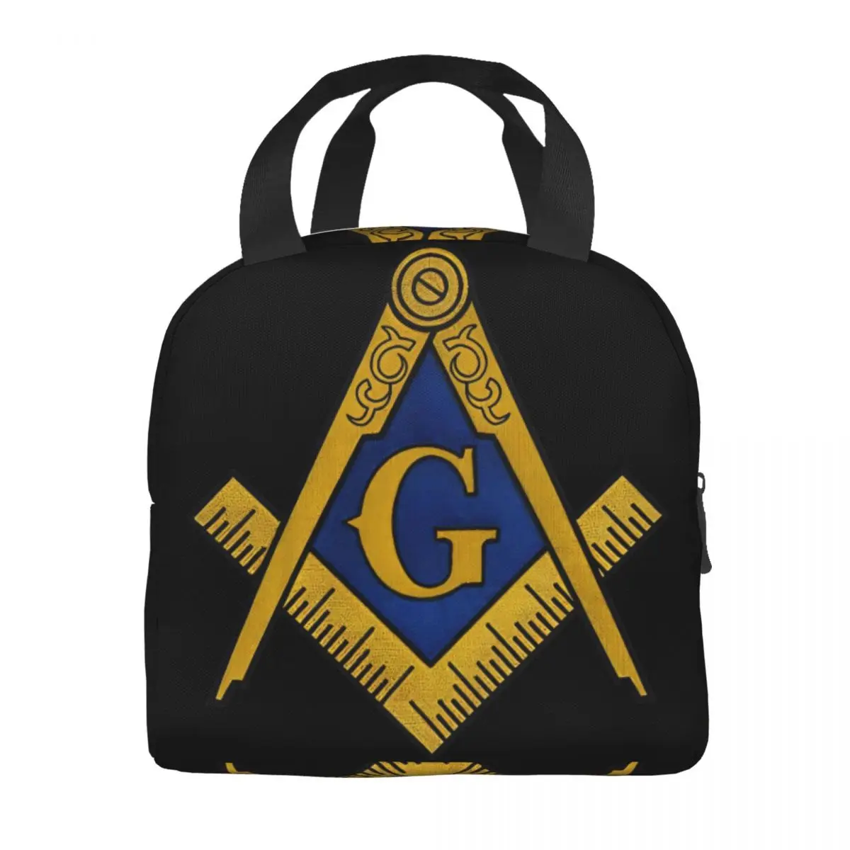 Bolsa de almuerzo de Freemasonry Unisex, fiambrera portátil con aislamiento, Bento Box para alimentos