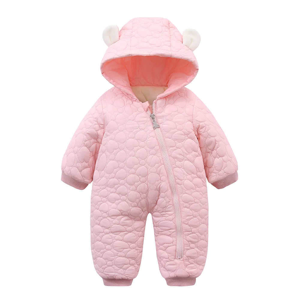 

Осенне-зимние комбинезоны для маленьких девочек с капюшоном, флисовые комбинезоны для новорожденных девочек, боди для маленьких девочек, детские комбинезоны для мальчиков