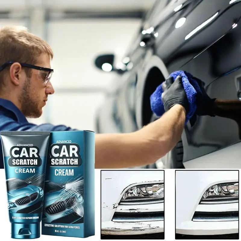 

60ml Car Scratch Repair Paste Car-specific Paint Scratch Repair Cleaning Renovation Polishing Care Wax With Sponge