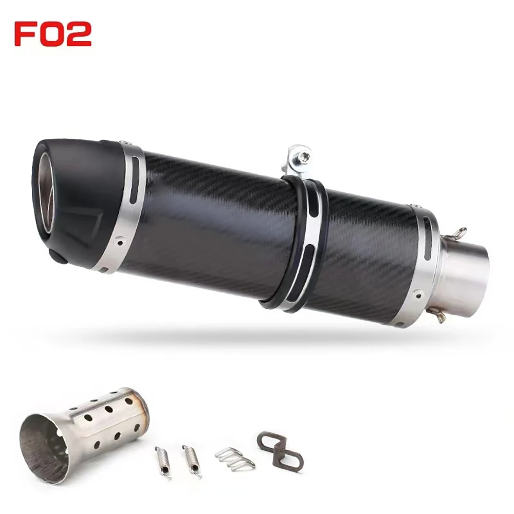 51mm Motorcycle Exhaust Muffler Pipe Escape Moto With DB Killer for Z1000 Z900 GSR600 FZ6N R1 R6 R3 view 4
