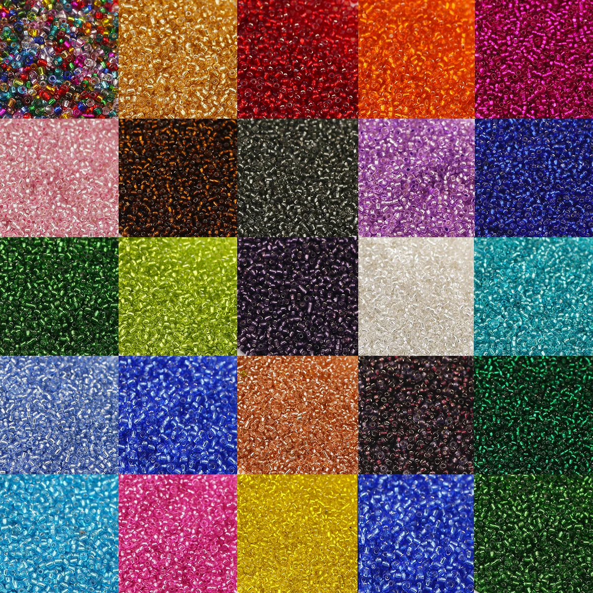 ลูกปัดแก้วใสขนาด 2 มม. น้ำหนัก - Seed Bead Tube บทวิจารณ์และราคา