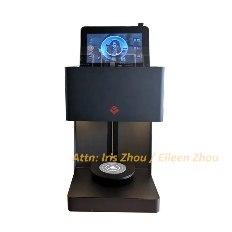 

110V/220V customized latte art edible ink coffee printer DIY your photo on coffee (white and black color optional)