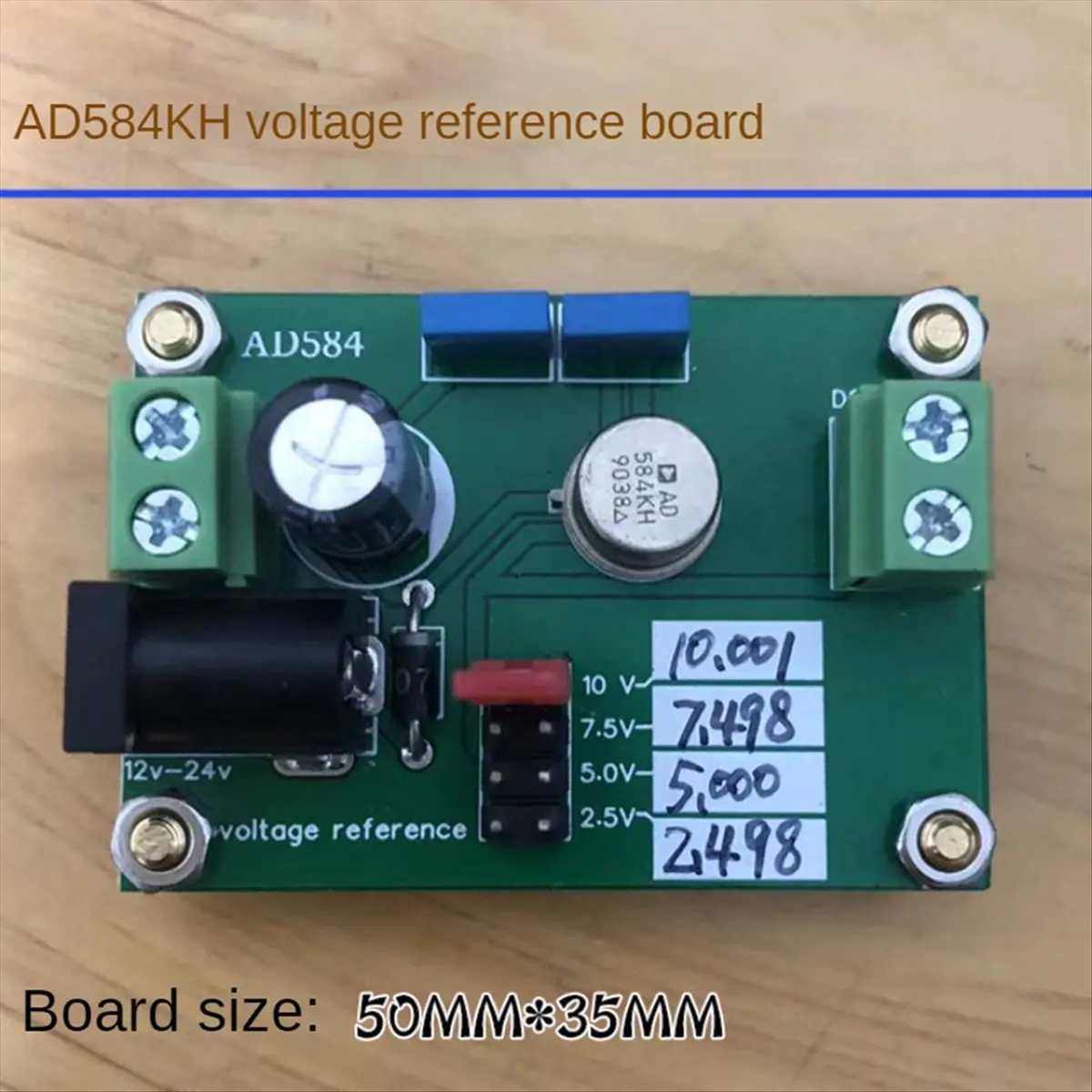 High-quality measuring tools 10V AD584KH Voltage Reference Board for Multimeter Voltage Filter in Stock