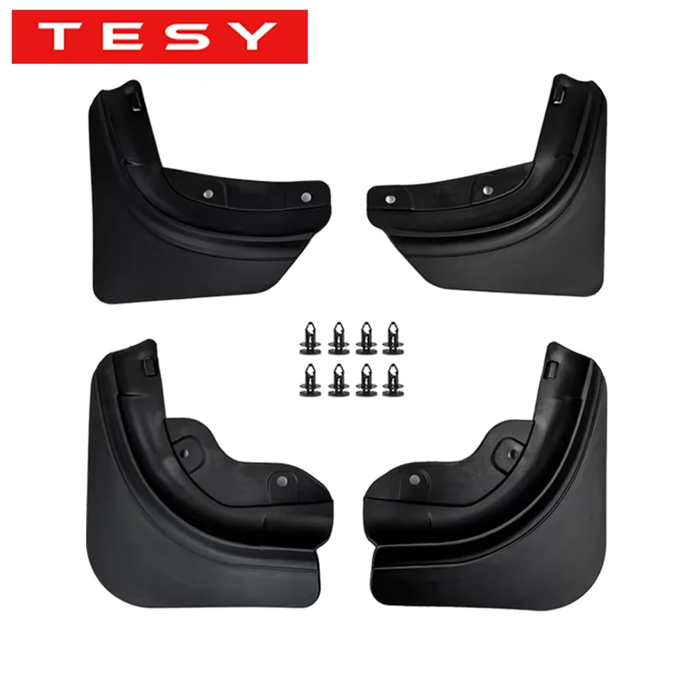 TESY Para Tesla Model Y Juniper: Novos Protetores de Para-lama Dianteiros e Traseiros em TPE (Lançamento Padrão)