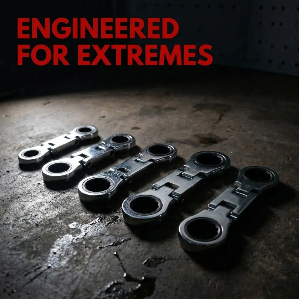 

Гибкий ключ с трещоткой, двусторонний, с двойным квадратным приводом, компактный, портативный