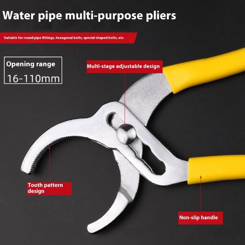 Large Opening Adjustable Wrench Wide Jaw Opening for Plumbing Auto Repair Home Maintenance Faucet Aerator Removal Tool