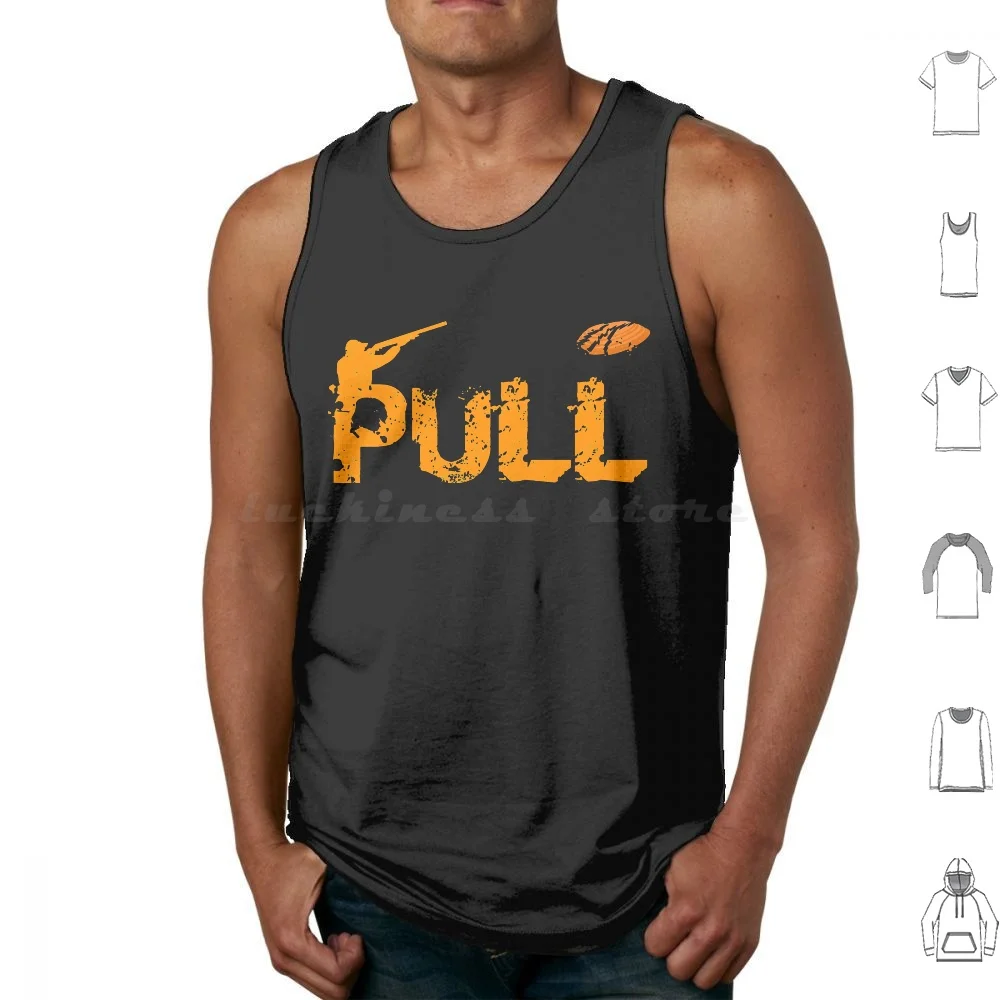 Clay Pigeon Shooting Clay Pigeon Shooting Pull Colored Shooting Classic Tank Tops Vest Sleeveless Clay Pigeon Shooting Clay