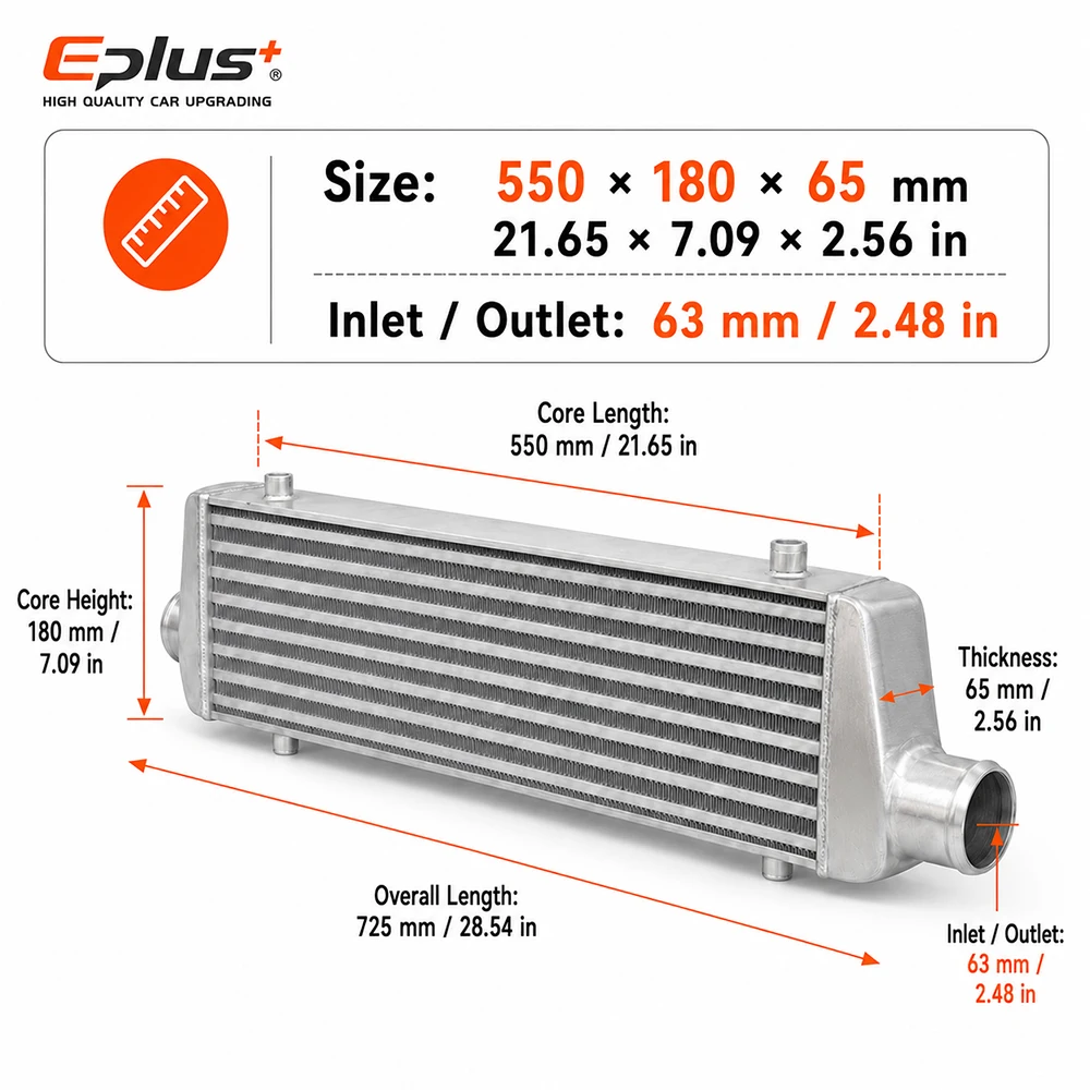 Système de refroidissement uni - Intercooler Piping Kit Aluminum 2.5 Inch avis et prix