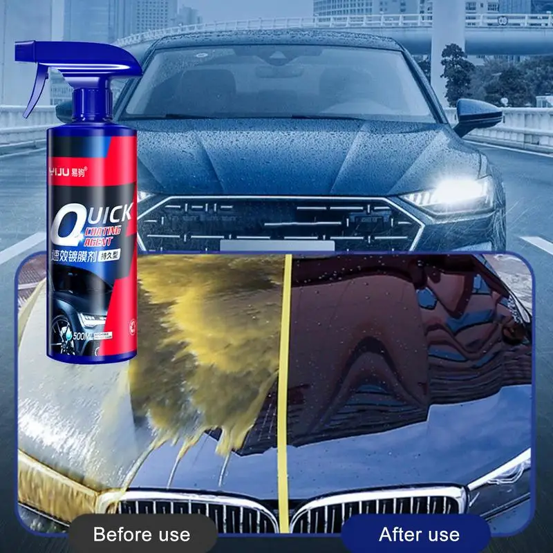 Ceramic Coating For Cars High Protection Car Detailing Spray Wax Long Lasting Professional Ceramic Polish For Car RV Motorcycle