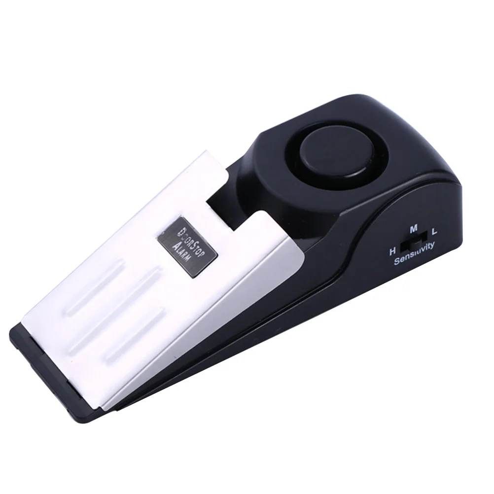 

2Pcs Anti-Theft Alarm Door Stopper for Home Office Security with Loud Sound Alert Reusable Metal Door Wedge Non-Slip Travel