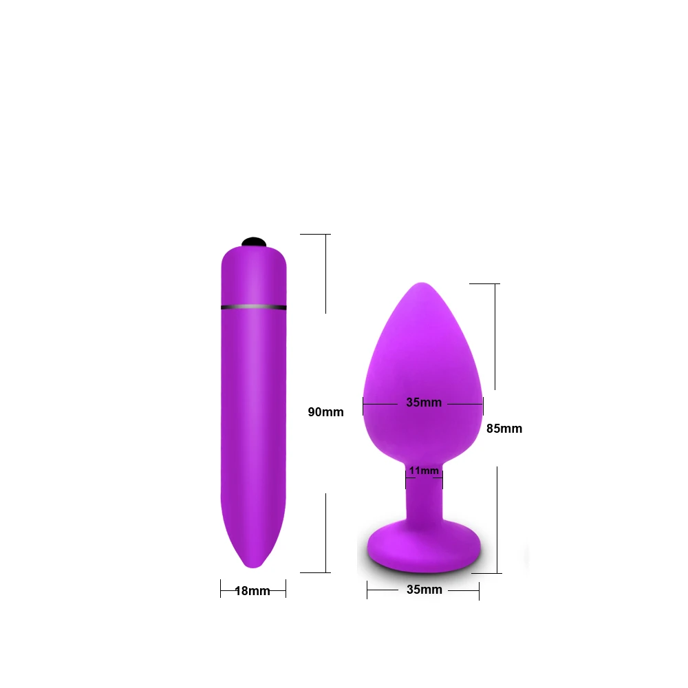 Anal Butt Plug Soft Silicone Prostate Massager For Couples_voghion.com