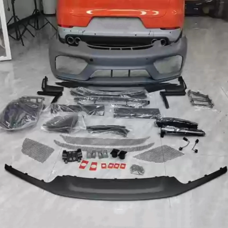 

Car Front Bumper Assembly for Porsche 981 Modified to GT4 New Style Unpainted Bumper Body Kit Auto Part