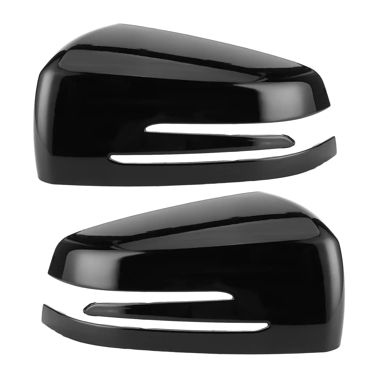 

2pcs Side Mirror Cover Trim Cap for Mercedes Benz A B C E CLS CLA GLA Car Rearview