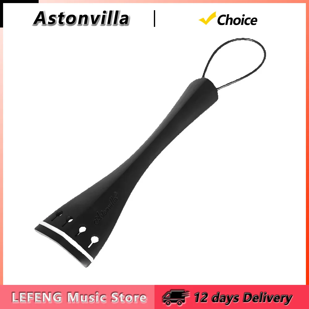Astonvilla 4/4 Cello Tailpiece Ebony Cello Tailpiece One-piece Structure Tailpiece Stringed Instruments Parts & Accessories