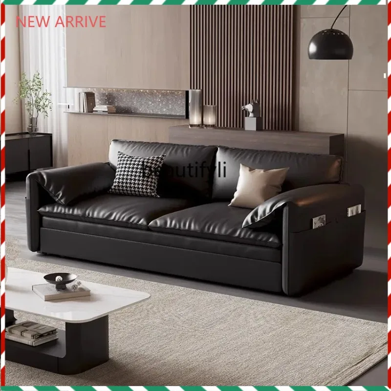 D2520 Elephant Ear Sofa Bed Foldable Dual-use Nordic Living Room Small Apartment Guesthouse Study Room Extendable Bed