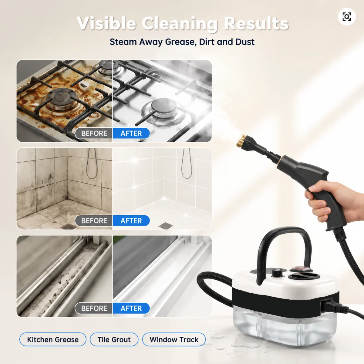 2500W High-Temperature Steam Cleaner 8