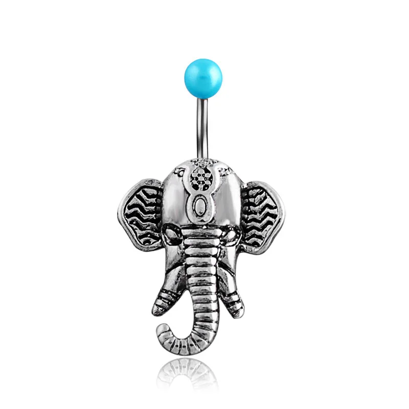 Animals Belly Button Rings Navel Piercing Barbell